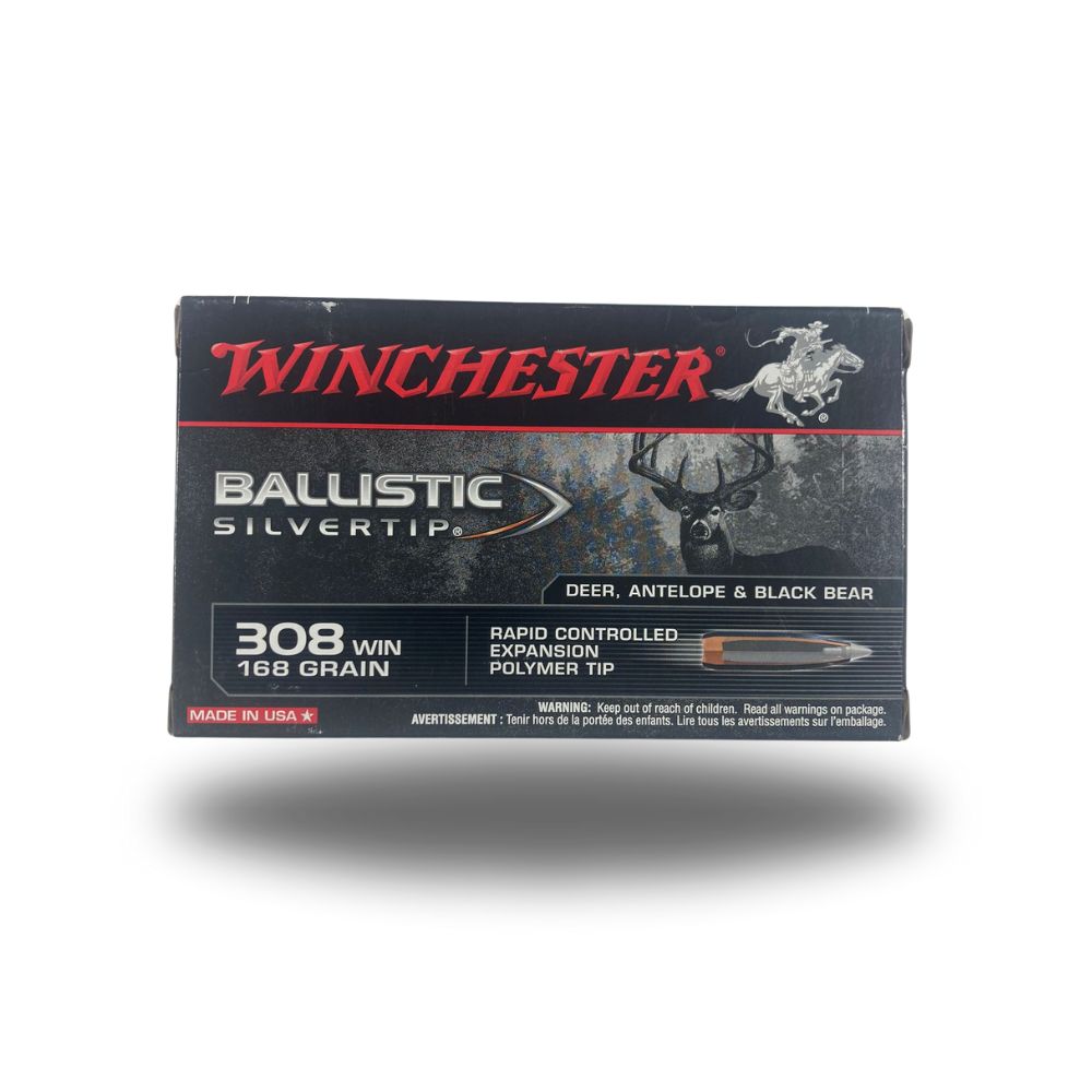 Winchester | 308Win 168gr Ballistic Silver Tip | Centrefire Rifle Cartridges