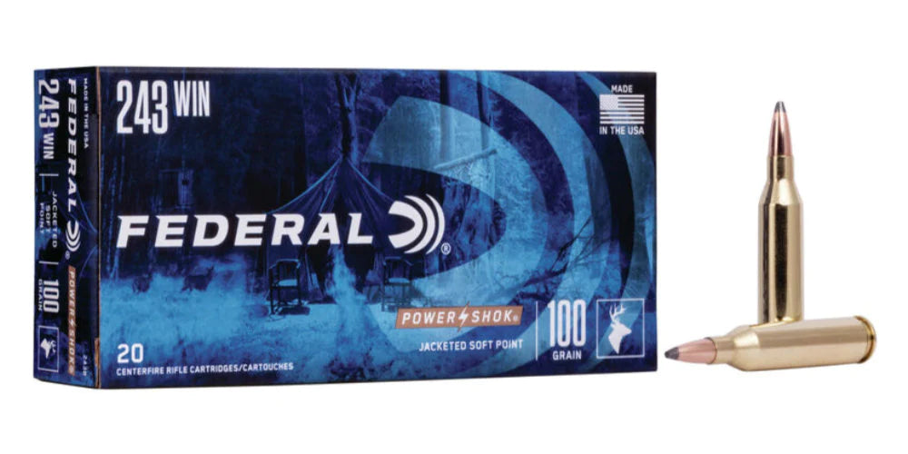 Wildhunter.ie - Federal Powershock 243 100gr -  Centre Fire Ammo
