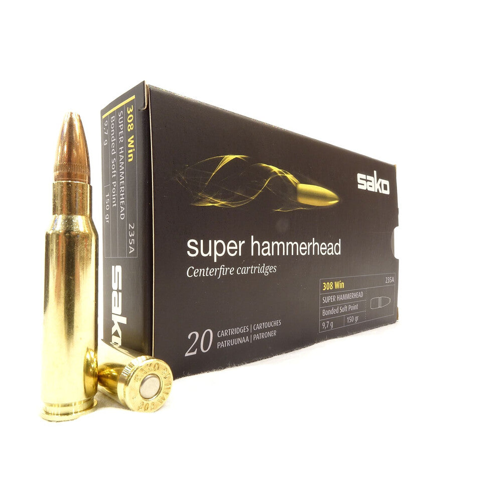 Wildhunter.ie - Sako .308 Super Hammerhead Bonded Soft Point 150gr - Centre Fire Ammo