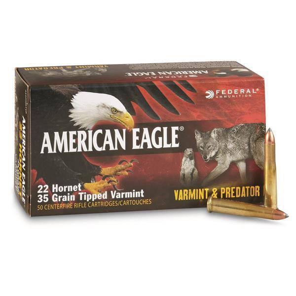 Federal | American eagle | .22 hornet | 35 gr | 50 rounds