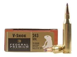 Federal | Nosler | 243 | 70 grain | Ballistic tip