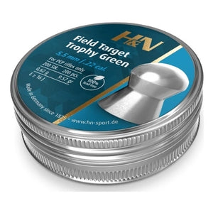 Wildhunter.ie - H&N | Field Target Trophy Green .22 pellets - Lead Pellets
