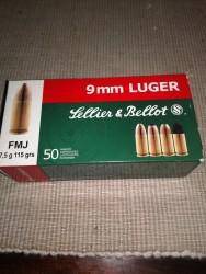 Sellier & Bellot Hubs 9mm Luger FMJ 115 grs