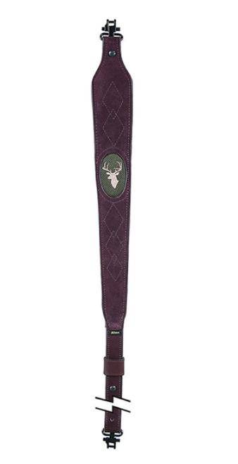 Allen | Big Game Suede Rifle Sling | Deer Head with Swivels Brown