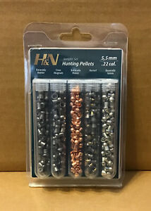 Wildhunter.ie - H&N | Hunting-Sampler | .22 Pellets | 5 Types - Lead Pellets