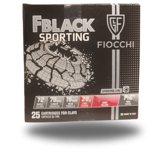 Fiocchi | F Black | Sporting | Fibre Wad | 28gr | 12G