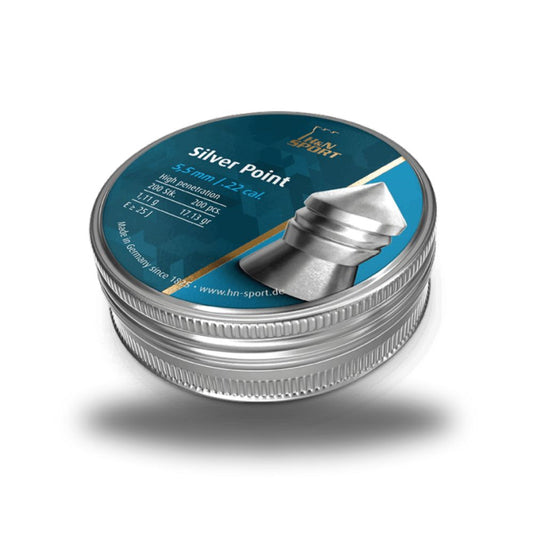 H&N silver point .22 pellets 200 per tin