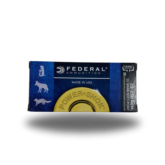 Federal | Power Shock 22-250 55gr Soft Point