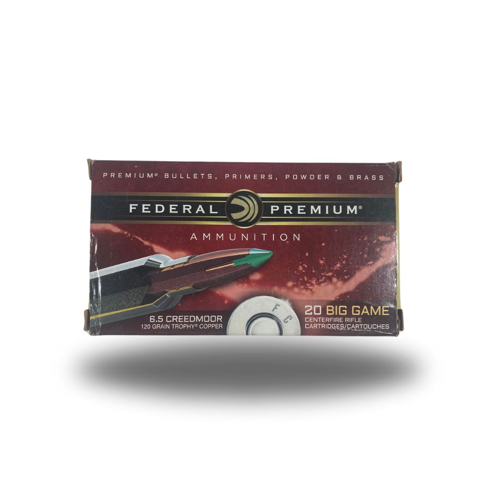 Federal | 6.5 Creedmoor | 120gr | Trophy Copper | Rifle Cartridges