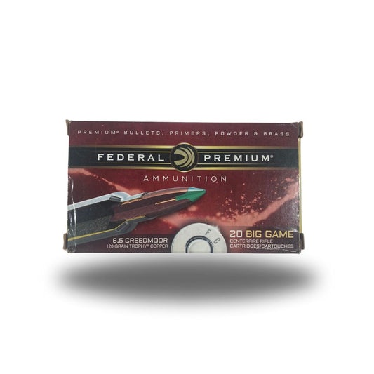 Federal | 6.5 Creedmoor | 120gr | Trophy Copper | Rifle Cartridges