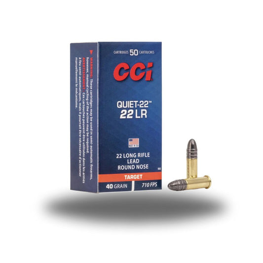 CCI | Quiet-22 .22 Long Rifle 40 Grain Lead Round Nose