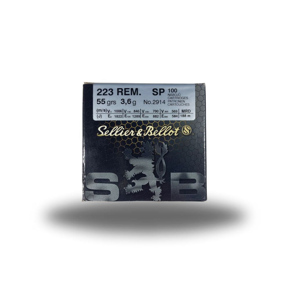 Sellier & Bellot | .223 REM 55gr Softpoint | 100 rds