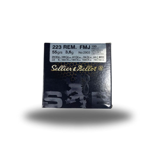 Sellier & Bellot | .223 FMJ 55gr | 100 box