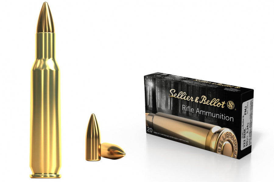 Wildhunter.ie - Sellier And Bellot | 222 50Grs FMJ -  Centre Fire Ammo 