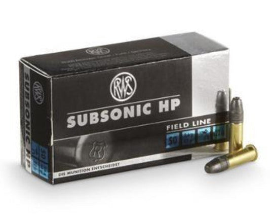 Wildhunter.ie - RWS | Subsonic HP | .22lr -  Rim Fire Ammo 