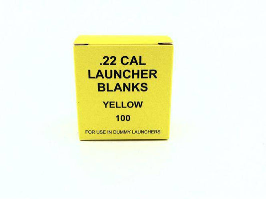 .22 Cal Launcher Blanks | Yellow