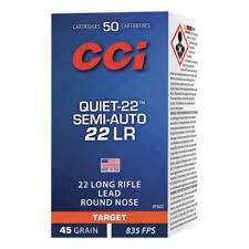 Wildhunter.ie - CCI | Quiet Semi-Auto lead Round Nose 45gr -  Rim Fire Ammo 