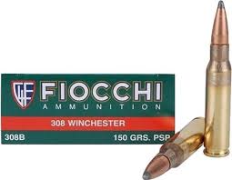 Fiocchi 308B Winchester 150gr PSP
